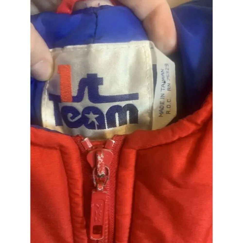 Vintage 2T 1st Team Colorblock 80S 90s Overall UNIQUE Snow  Bibs Retro Shapes‎